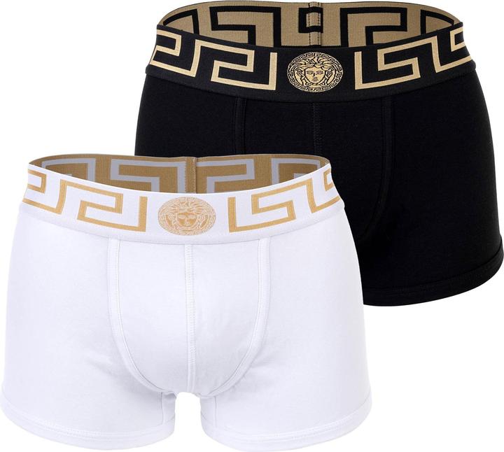 Versace Bi-Pack Trunk Jersey Topeka Bi-Stretch Cotton Organic New Logo (XXL, 2er Pack)