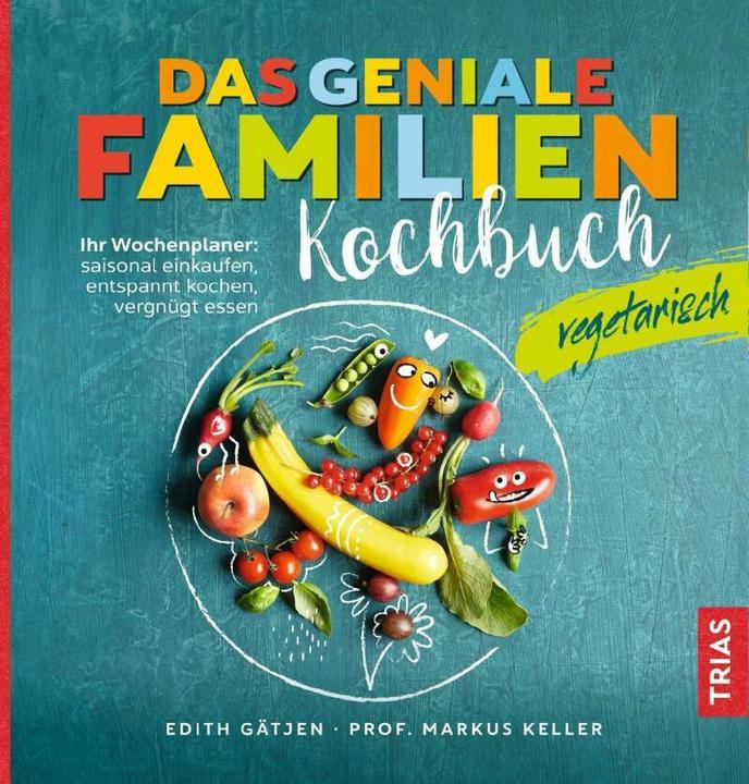 Produktbild Das geniale Familienkochbuch vegetarisch (Deutsch, Edith Gätjen, 2019)