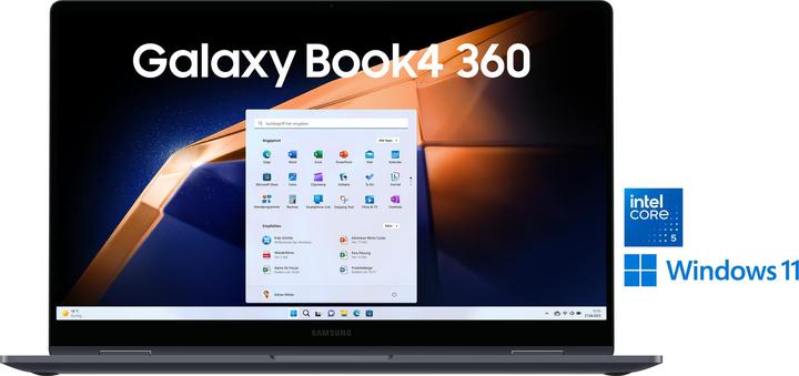 Produktbild Samsung Galaxy Book4 360 (15.60", Intel Core 5 120U, 8 GB, 256 GB, DE)