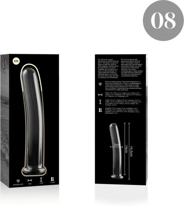 Produktbild Ibiza Nebula Series By ™ - Modell 8 Dildo Borosilikatglas 14,5 X 2 cm Klar
