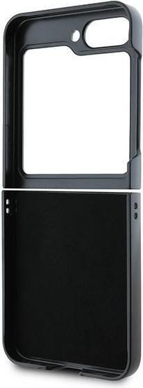 Produktbild DKNY DKHCZF6PSMCSLK Z Flip6 F741 czarny/black lether Matal Stack Logo (Samsung Galaxy Z Flip7 FE, Samsung Galaxy Z Flip6)
