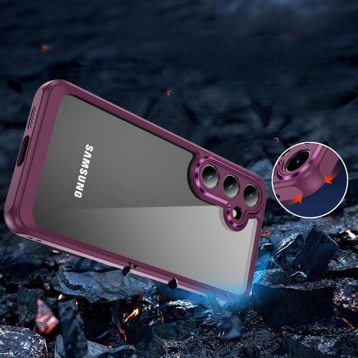 Actual product image Cover-Discount Cover with camera protection wine red (Samsung Galaxy S24+)