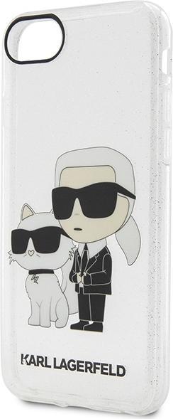 Image du produit Karl Lagerfeld KLHCI8HNKCTGT iPhone 7/8/ SE 2020 / SE 2022 étui rigide transparent Gliter Karl&Chou (Apple iPhone 7, Apple iPhone SE, Apple iPhone 8)