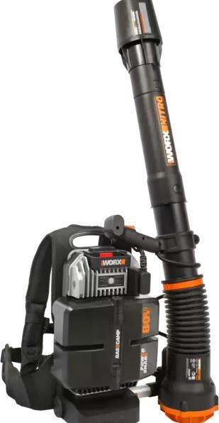 Actual product image Worx Battery backpack blower (Rechargeable battery operated, Leaf blower)