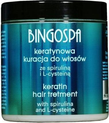 Image du produit BingoSpa Traitement à la kératine pour cheveux abîmés avec spiruline 250g