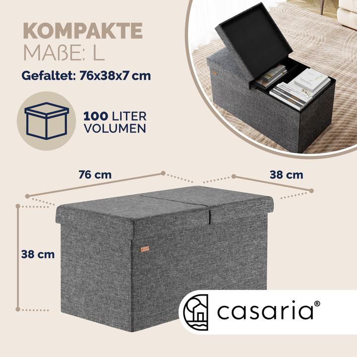 Produktbild Casaria Sitztruhe mit Stauraum (80 cm)
