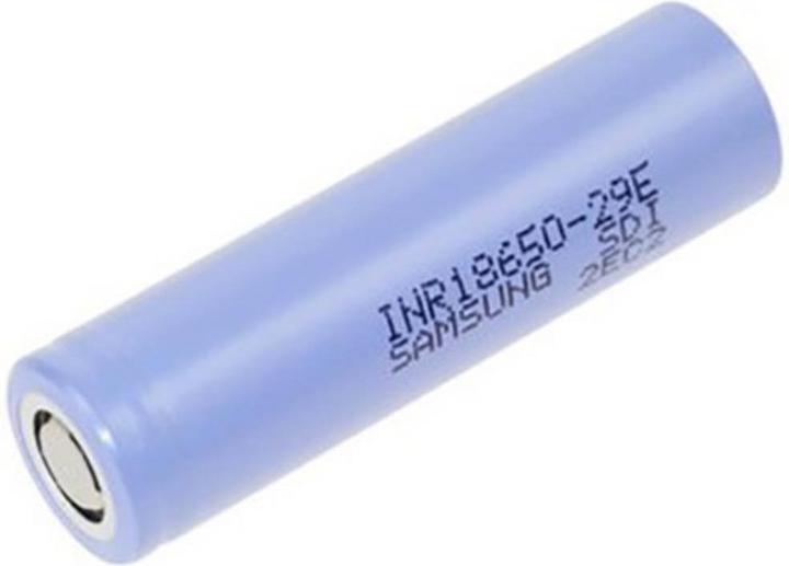 Immagine prodotto Samsung INR18650-29E Batteria ricaricabile speciale 18650 tariffa flat, Li-Ion ad alta temperatura 3,6 (3.60 V, 2900 mAh)