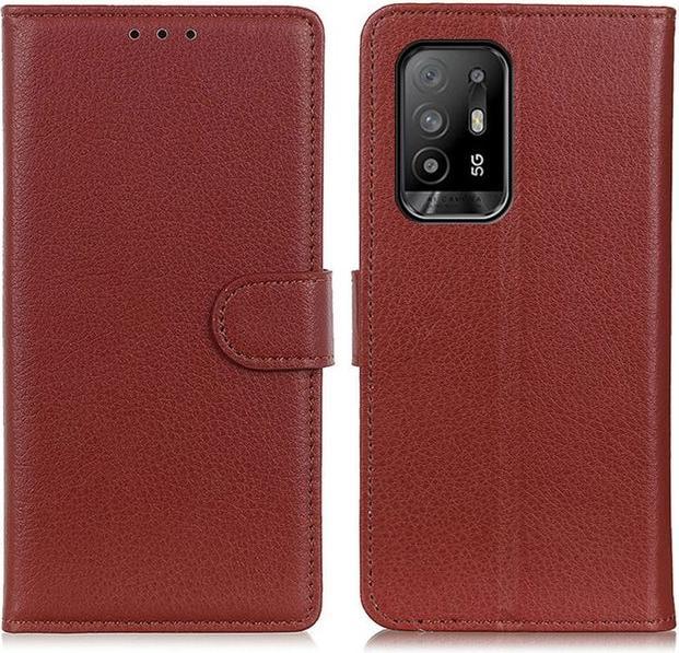 Actual product image MU Classic Litchi Leather Bookcover Series (Oppo A94)