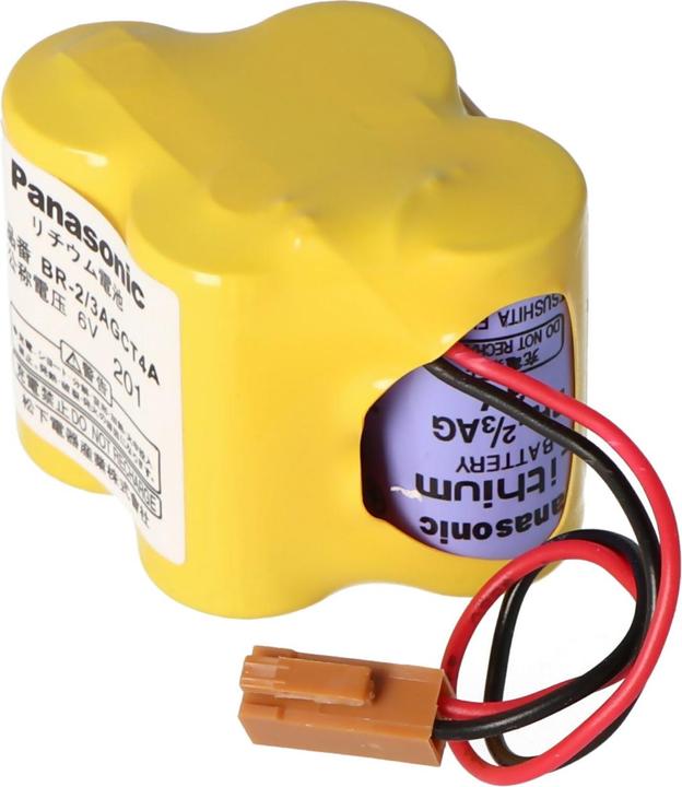 Actual product image Panasonic Battery CNC BR-2/3AGCT4A, Fanuc A98L-0031-0025, BR-2/3AG (1 pcs., 2400 mAh)