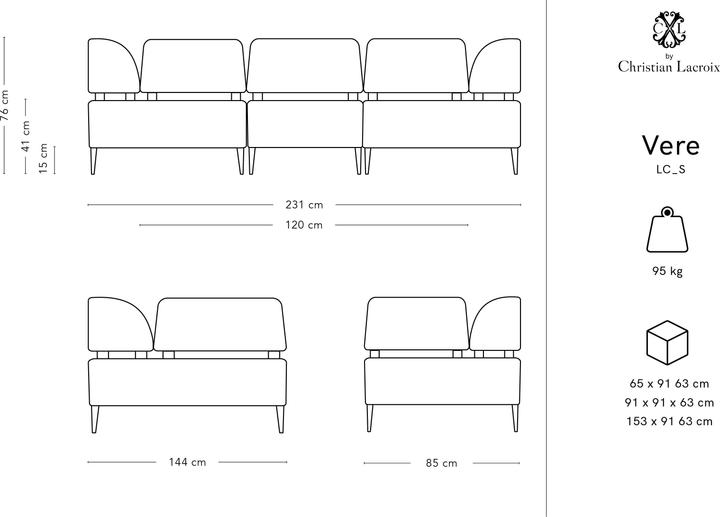 Actual product image CXL by Christian Lacroix Vere (Corner sofa)