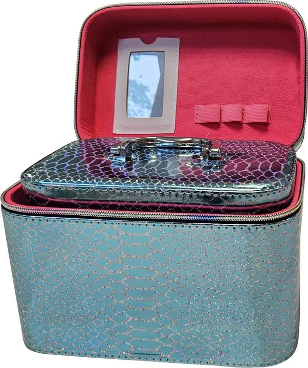 Actual product image Extralink Lifestyle Women's Cosmetic Bag Organiser Beauty Case For Cosmetics 3in1 247