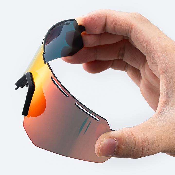 Immagine prodotto Rockbros Occhiali da ciclismo polarizzati con protezione UV e inserto correttivo - Grigio (Grigio, Grigio)
