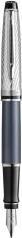 Actual product image Waterman Fountain pen Expert DeLuxe C.C.gr/si Paladiumbesch. F blue (Metallic grey, 1 x)