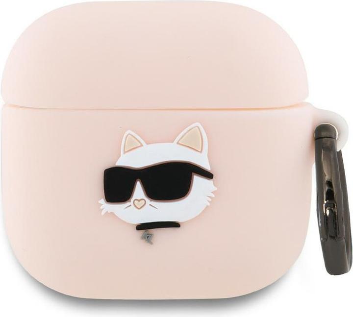 Immagine prodotto Karl Lagerfeld KLA4RUNCHP AirPods 4 cover rosa Silicone Choupette Head 3D (Borsa per cuffie)