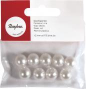 Produktbild Rayher Wachsperlen, 12 mm ø, weiss, 9 Stück