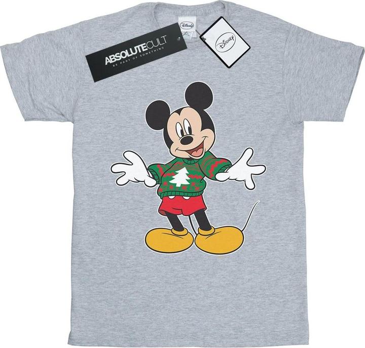 Disney Mickey Mouse Christmas Jumper Stroke TShirt