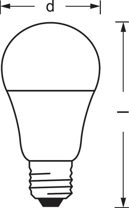 Productafbeelding Ledvance Smart Classic 60 (E27, 9 W, 806 lm, 3 x, F)