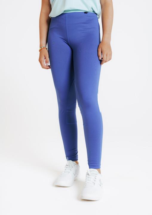 Image du produit Fouganza Legging équitation léger Enfant - 100 Bleu Comète / Vert Céladon (128)