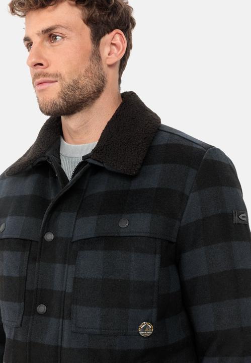 Actual product image Camel Active Checked transition jacket with detachable teddy collar (56)
