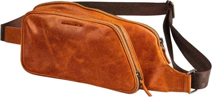 Maverick New Men Crossbody bag Leder, cognac