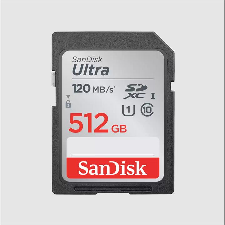 Produktbild SanDisk Ultra (512 GB, SDXC, U1, UHS-I)