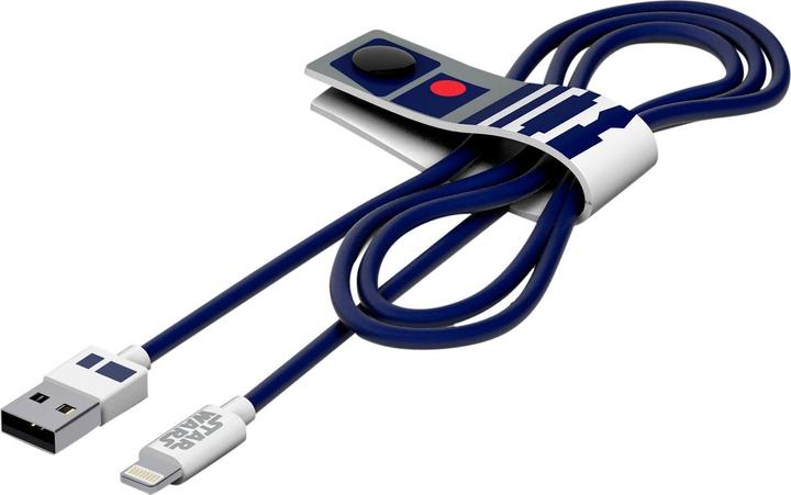 Actual product image Tribe CLR20707 Lightning cable 1.2 m Blue, White (1.20 m, USB 1.0)