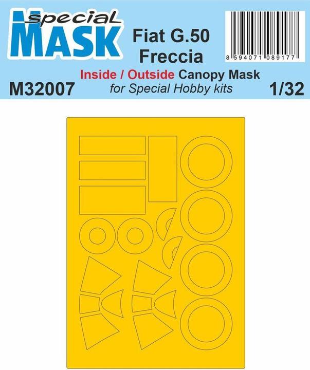 Actual product image Special Hobby Fiat G.50 Freccia MASK 1/32