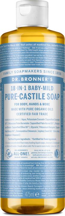 Dr. Bronner's Pure Castile Liquid Soap Baby Mild 475 ml (475 ml)