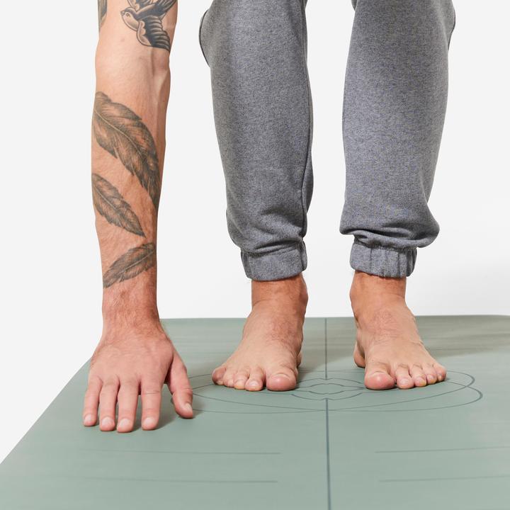 Actual product image Kimjaly Yogamatte extrem rutschfest 185 cm × 65 cm × 4 mm - dunkelgrün (4 mm)
