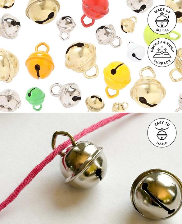 Image du produit I Am Creative Clochettes métal argent 11mm 10 p.
