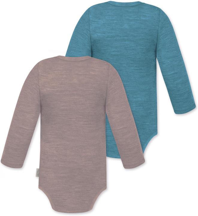 Actual product image Normani 2-pack baby merino long-sleeved body "Tuai" - 9401 (68)