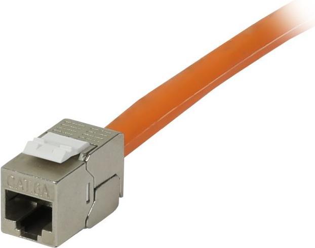 Synergy 21 Keystone,Modul TP-Buchse(RJ45) CAT6A 500MHz Short mit Kabelklemme (Keystone Modul)