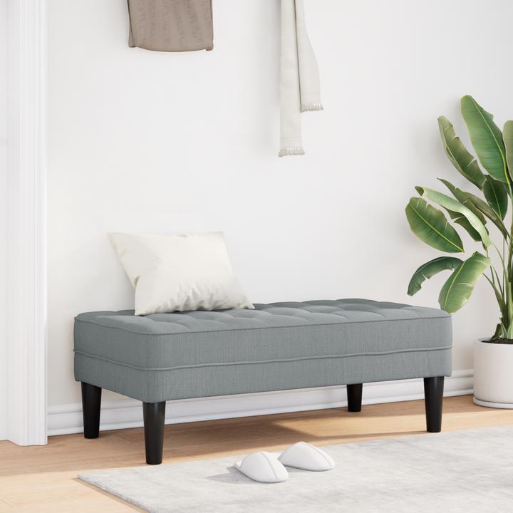 Produktbild VidaXL Bank Hellgrau 113x57x39 cm Stoff (57 cm)
