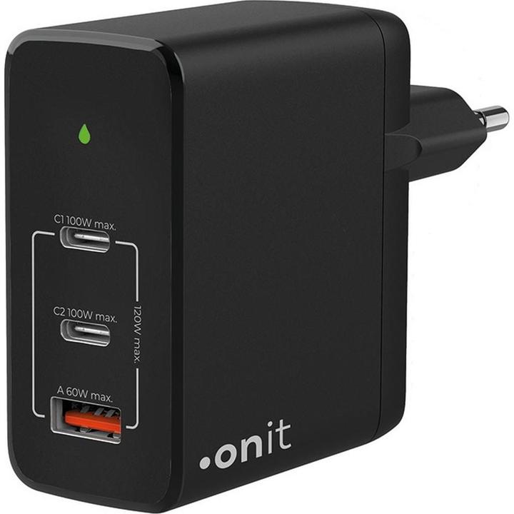 Actual product image Onit USB Wall Charger Trial QC5.0 120 W GaN Black (120 W)