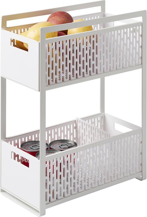 Actual product image Yamazaki Storage baskets with stand TOWER (2 x)