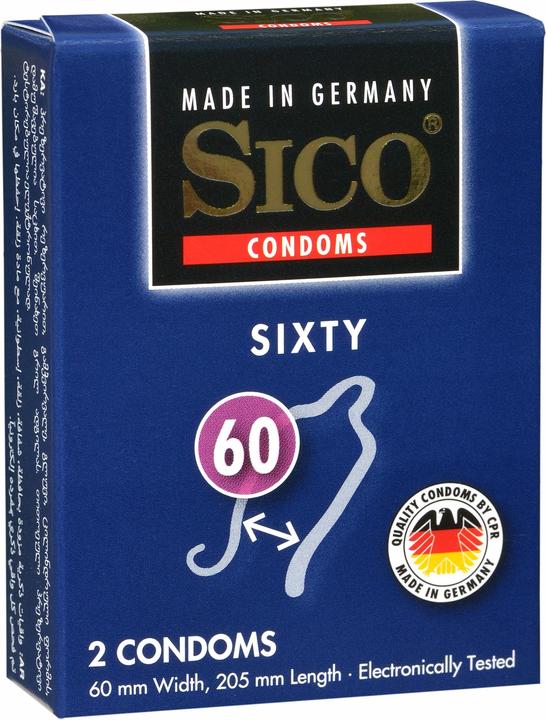 Actual product image Sico Condom 60, 2pcs (2 pcs.)