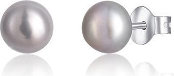 JVD Silver Pearl Earrings Svle0545xd2p60