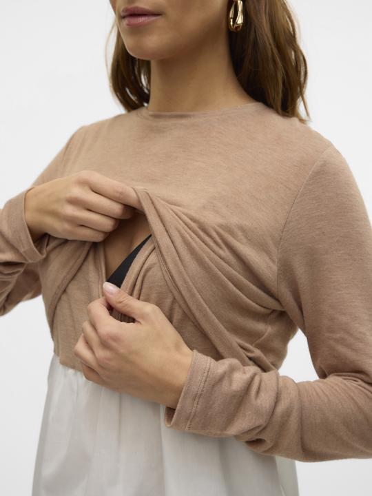 Produktbild Mamalicious Normal geschnitten Rundhals Top Bluse (L)