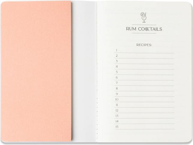 Actual product image Designworks Cocktail recipes (11 x 16 cm, Special ruling, Soft cover)
