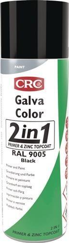 Image du produit CRC Vernis de protection pour peinture GalvaColor 2in1, 9005 noir profond 500 ml (500 ml, Noir profond (RAL 9005))