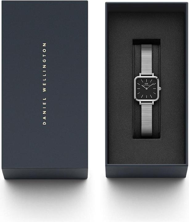 Immagine prodotto Daniel Wellington Quadro Studio Argento Nero (Orologio da polso analogico, 22 mm)