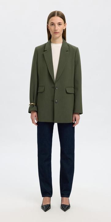 Actual product image Selected Femme Slfrita Ls Relaxed Blazer Mel Noos (36)