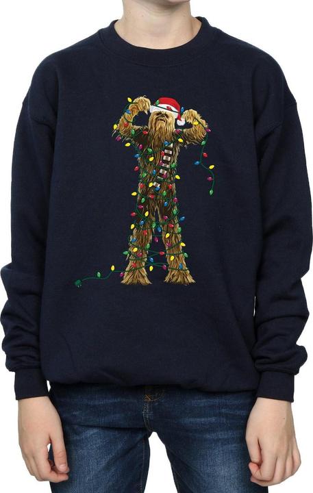 Star Wars Chewbacca Christmas Lights Sweatshirt Jungen