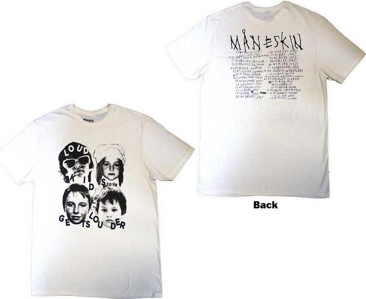 Actual product image Maneskin Loud Kids European Tour 23 Back Print (XL)