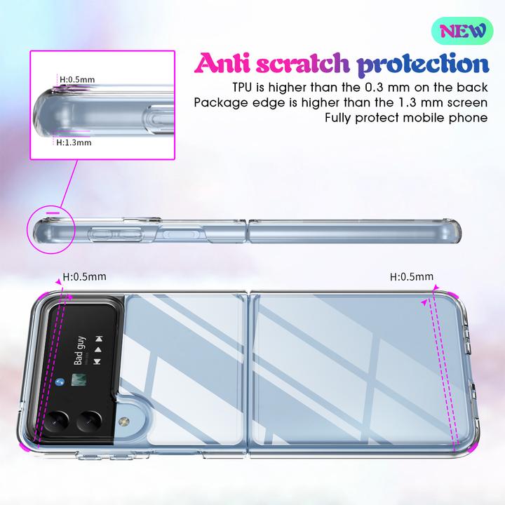 Immagine prodotto PhoneLook Coque Gel trasparente Silicone Super Clear flessibile (Samsung Galaxy Z Flip4)