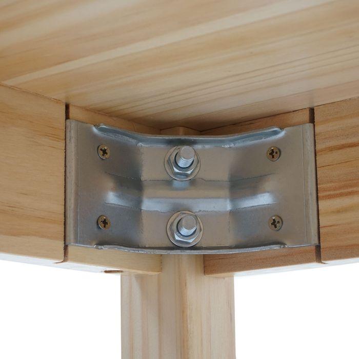Produktbild Mendler Esszimmer-Set, Sitzgruppe Esszimmergruppe, Massiv-Holz Landhaus 110cm - Kiefer lasiert