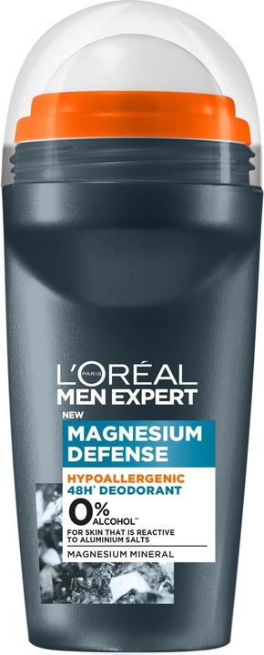 L'Oréal Paris L'Oreal Men Expert Magnesium Defense Hypoallergenic Deodorant Roll-On 50Ml (Roll-on, 50 ml)