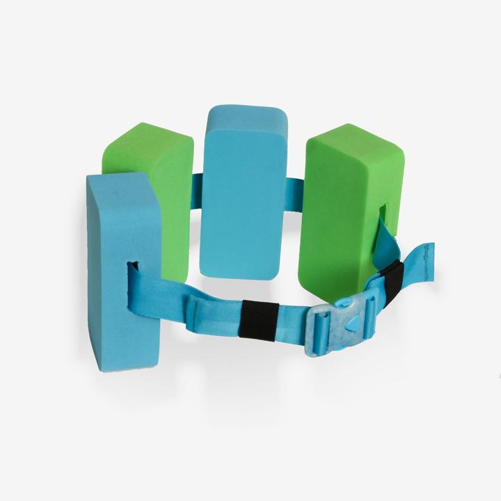 Nabaiji Ceinture de natation 15-60 kg avec flotteurs en mousse bleue et verte
