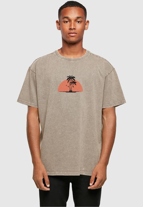 Actual product image Merchcode Summer - Beach Acid Washed Oversize Tee - 112605 (XL)