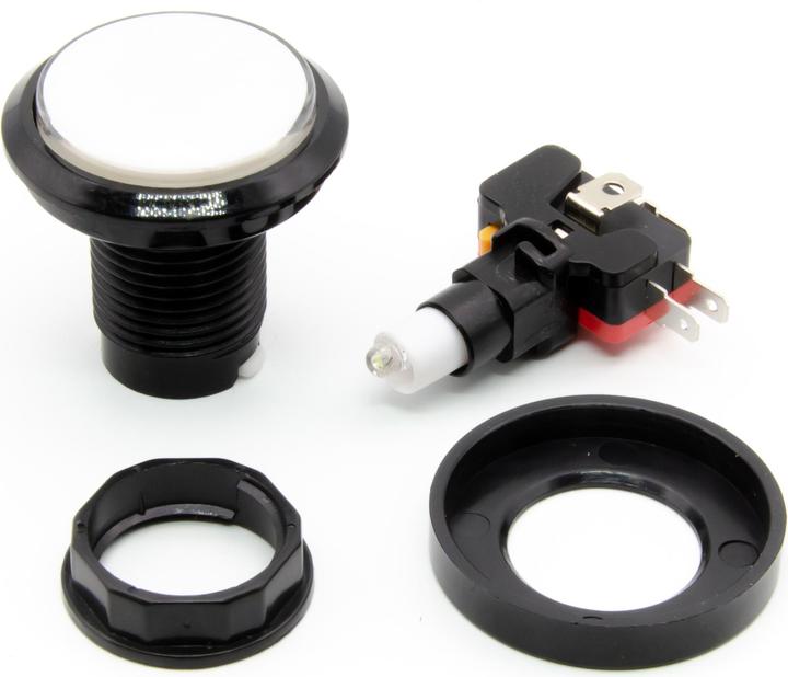 Produktbild Purecrea Arcade Taster Button beleuchtet 45mm - Weiss